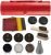 12PC Shoe Polish & Care Kit, Leather Shoe Shine Kit with Brown Wax, Shoe Brushes for Polishing, Compact Shoe Cleaning Kit with Horse Hair Brushes