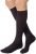 JOBST Relief Knee High 15-20 mmHg Compression Stockings, Closed Toe, Large, Black