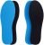 Amitataha 2 Pairs Breathable Insoles, Super-Soft, Sweat-Absorbent, Double-Colored and Double-Layered Shoe Inserts of Foam That Fit in Any Shoes (Blue/Black, 5-6.5 Women/4-5.5 Men)