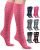 Pembrook Womens Compression Socks 6 Pack | 8-15 mmHg Graduated Support Compression Stockings for Women