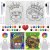2 PACK Canvas Painting Kit Bundle | Afro King Queen Love Couple Pre Drawn Stretched Canvas Kit | Birthday Gift | Couples Love Adult Sip and Paint Date Night Party Favor | DIY Party Night KIT (11×14)