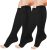 2 Pairs Compression Socks Toe Open Leg Support Stocking Knee High Socks with Zipper