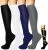 4 Pack Compression Socks-Medical Compression Socks For Women Men Circulation, Best For Running, Nurses