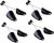 4 Pairs Plastic Shoe Tree Stretcher Shaper Black Adjustable Length for Men Boot Holder Organizers Shoe Shape Support with Tension Spring Coil