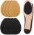 (4 Pairs)Non-Slip Shoe Gummies for Heels Shoe Sole Protectors Shoe Grips on Bottom of Shoes High Heel Anti-Slip Shoe Grips (Yellow + Black)……