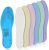 6 Pairs Breathable Insoles Insert Double-Layer Latex Foam Insole Thick Foam Shoe Insert Sweat Shoe Insert Slipper Insoles Toe Shoe Insert Hiking Boot Insert Fit in Men 7-11 Woman 2-8 (Classic Colors)