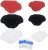 6Pairs Sneaker Hole Repair Up Patches, One Big and one Small,Hole in Shoe Repair Kit for Sneaker, Leather Shoes,High Heels(Red + White + Black)