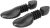 AMLESO Women Men Plastic Spring Shoe Tree Stretcher Shaper Automatic Support Black