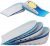 Ailaka Gel Height Increase Insoles 1 Pair, Shock Absorption Heel Cushion Pads, Height Lift Shoes Inserts for Men & Women