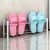 Balcony Home Iron Bathroom Shoe Rack Shoes Bench Slipper Storage Boots Organizer Cabinet Standing Nonwoven Fabric Cover Small Tier Stackable Shelves (Color : White)