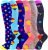 Bropite Compression Socks for Women & Men – 6 Pairs Copper Fit Support Socks，20-30mmhg Medical Knee High Stockings，Traveling