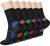 CHARMKING 6 Pairs Crew Compression Socks for Women & Men Circulation 15-20 mmHg is Best for All Day Wear Running Nurse