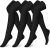 CHARMKING Compression Socks (3 Pairs) Knee High Compression Sock for Women & Men Stockings for Running, Cycling,Athletic