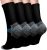 Compression Socks for Women & Men Circulation – Plantar Fasciitis Anti-Blister Crew Socks Support for Athletic Running