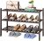 FILWH Wooden Shoe Rack for Entryway Stackable Shoe Shelf Storage Organizer Hallway and Closet Sturdy Freestanding Shoe Rack(3 Tier)