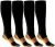 HK 4 Pairs Compression Socks Women Men Nursing Multipack Wide Calf Stockings 15-20 mmhg