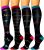 HLTPRO Compression Socks for Women & Men(4 Pairs) – Best Support for Medical，Circulation, Nurses, Running, Travel