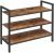 HOOBRO Shoe Rack, 3-Tier Stackable Shoe Shelf, Industrial Shoe Storage Organizer with 3 Shelves, Ideal for Hallway, Closet, Bedroom, Entryway, Dorm Room, Durable and Easy Assembly BF03XJ01