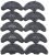 Heel Plates Rubber Heel Taps for Shoes Boots Sole Heel Guard Taps Repair Pads Replacement (10pcs Black) (Black)