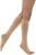 JOBST Opaque Knee High with SoftFit Technology Band, 15-20 mmHg Compression Stockings, Open Toe, Large, Natural