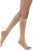 JOBST Opaque Knee High with SoftFit Technology Band, 20-30 mmHg Compression Stockings, Open Toe, Medium, Natural