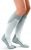 JOBST Sport Knee High 15-20 mmHg Compression Socks, White/Grey, X-Large