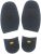 KANEIJI Shoes Rubber Half Sole and Heels, for Repair Leather Shoes, 1 Pair (Black)