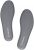 Knixmax Men’s Memory Foam Insoles Comfort Shoe Inserts Replacement Innsersoles for Boots Sneakers Slippers Cushioned Shoe Pads Boot Liners Grey EU 43