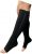Presadee Premium Open Toe Big Tall 20-30 mmHg Zipper Compression Leg Calf Socks (Black, 5XL)