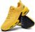 Quseek Men’s Air Running Shoes Athletic Tennis Walking Sneakers Breathable Non-Slip Lace-up Sports Shoes for Fitness Jogging Working Black US 7-12.5