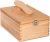 Redecker Oiled Beechwood Shoe Cleaning Box with Folding Lid, 13-1/4 x 9 x 5-3/4-Inches