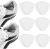 Shoe Heel Repair, 8 Pcs White Self-Adhesive Heel Hole Patch for Back of Sports Shoes, Leather Shoes and High Heels.