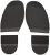 Shoe Replacement Rubber Half Sole and Heels, Soft Anti-Slip Shoe Rubber Out Sole Pads, DIY Shoes Repairs Accessories, 1 Pair, Men and Women