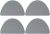 Shoe Toebox Toeburst Blowout Hole Prevention Repair Inserts/Patches (Grey)