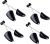 XINGZI 4 Pairs Men’s Black Plastic Adjustable Length Shoe Trees Stretchers Boot Holder Shaper Organizers with Tension Spring Coil Great for All Shoes Keep Shape