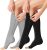 Zipper Compression Socks – 2 Pairs 15-20mmHg Open Toe Toeless Compression Socks for Women and Men