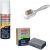 pedag Suede Cleaner and Textile Color Restorer, 3 pc Cleaning and Care Kit for Shoes and Boots, Made in Germany, Neutral Multi Color