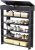 sogesfurniture 5-tier Wooden Shoes Rack Organizer with Storage Compartment, Free Standing Shoe Storage Shelf for Entryway, Living Room, Hallway, Doorway (29.5″ Black)